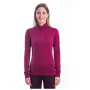 T-shirt fonctionnel femme Sensor Merino Active stoják, zip