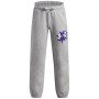Pantalon enfant Under Armour UA B Rival FLC Graphics Jgr Mod Gray Light Heather gris / blanc Mod Gray Light Heather / / White