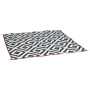 Tapis de tente Bo-Camp Chill mat Lewisham XL blanc / noir Black/White/Red