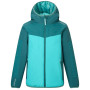 Veste d'hiver enfants Regatta Illuma Reflective Jacket Mediterranea/Turquoise vert clair / vert foncé MediTurq