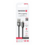 Câble données et chargement Swissten Textile USB / Lightning 1,2 m