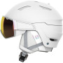 Casque de ski femmes Salomon Mirage White Ruby
