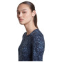 T-shirt fonctionnel femme Icebreaker Women M 200 Oasis LS Crewe Moss BloomAOP