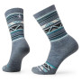 Chaussettes Smartwool Everyday Zig Zag Valley Crew bleu / gris Pewter Blue