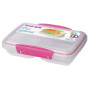 Boîte à goûter Sistema Small Split To Go 350ml rose