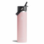 Bouteille isotherme Hydro Flask Wide Flex Straw Cap 24 oz rose clair trillium