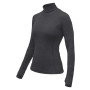 T-shirt fonctionnel femme Sensor Merino Bold Roll Neck dl.rukáv gris foncé Anthracite Gray