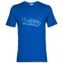 T-shirt homme Icebreaker Tech Lite II SS Tee Alps 3D bleue lazurite
