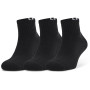 Chaussettes Under Armour Core QTR 3PK vert Black/White