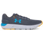 Chaussures de running hommes Under Armour Charged Rogue 2.5 Storm girs PitchGray/OmegaOrange/RadarBlue