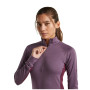 T-shirt fonctionnel femme Icebreaker Women Mer 200 ZoneKnit LS Half Zip