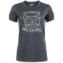 T-shirt femme Regatta Wmn Fingal Slogan girs Seal Grey