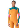 T-shirt fonctionnel femme Smartwool W Classic Thrml Mrn Bl Colorbl 1/4 Zip B