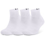 Chaussettes Under Armour Core QTR 3PK blanc White/Black