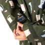 Manteau imperméable pour enfant Regatta Junior Changing Robe Dark Khaki Cat Dog