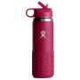 Bouteille enfant Hydro Flask Kids Wide Mouth 20 oz Straw Lid/Boot rouge SNAPPER