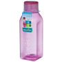 Bouteille Sistema Square 475ml rose