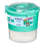 Boîte aliments Sistema Round Lunch Stack TO GO 965ml turquoise mint