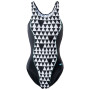 Maillot de bain femme Aquawave Abira Wmns noir / blanc GeometricPrint/Black/Aquasplash