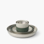 Set de vaisselle Sea to Summit Detour Stainless Steel Collapsible Dinnerware Set 6 Piece