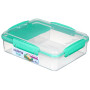 Boîte aliments Sistema Snack Attack Duo 975ml green