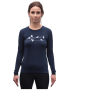 T-shirt technique à manches longues pour femme Sensor Merino Active Songbirds