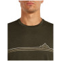 T-shirt homme Icebreaker Men Merino 150 Tech Lite SS Tee Range Stripes