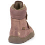 Bottes d'hiver enfant Frodo Barefoot Zeru Tex Winter Pink/Gold