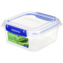 Boîte aliments Sistema Square Klip It Plus 1,15L bleue Blue