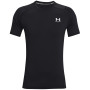 T-shirt homme Under Armour HG Armour Fitted SS vert Black//White