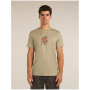 T-shirt fonctionnel homme Icebreaker Merino 150 Tech Lite SS Tee Bear Catch beige FLAGSTONE