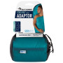 Doublure sac de couchage Sea to Summit Coolmax Adaptor bleue Aqua