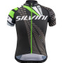 Maillot cyclisme enfant Silvini Team CD1435 vert Blackgreen