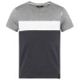 T-shirt homme Chillaz Color Block gris / blanc Color Block Black Melange