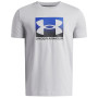 T-shirt fonctionnel enfant Under Armour UA B Boxed Sports Update SS Mod Gray Light Heather gris clair Mod Gray Light Heather / / Black