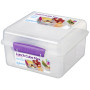 Boîte aliments Sistema Lunch Cube Max with Yogurt Pot violet