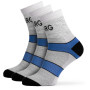 Chaussettes femme Warg Trail MID Wool 3-pack gris / bleu SvSedaCernoModraCerna