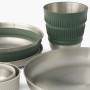 Set de vaisselle Sea to Summit Detour Stainless Steel Collapsible Dinnerware Set 6 Piece