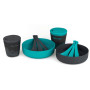 Set de vaisselle Sea to Summit DeltaLight Camp Set 2.2 bleu / gris Pacific Blue / Grey