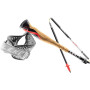Bâton Leki MCT 12 Vario Carbon noir / blanc BlackWhiteFluorescentRed