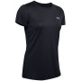 T-shirt femme Under Armour Tech SSC - Solid vert Black / / Metallic Silver