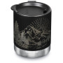 Mug isotherme Klean Kanteen Camp Mug 12oz - 355 ml noir / blanc Matte Black w/Mountain Graphic