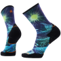 Chaussettes Smartwool Trail Run Targeted Cushion Treeline Prin bleu