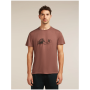 T-shirt fonctionnel homme Icebreaker Merino Blend Core SS Tee Canoe Companions brique CAROB