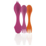Cuillère Light My Fire Sporks´n Case violet foncé / rouge