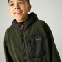 Sweatshirt enfant Regatta Munro Hybrid Jacket DarkKhak/Blk