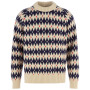 Chandail homme Fjällräven Övik Jacquard Knit M beige Light Beige-Dark Navy