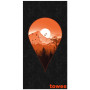 Serviette sechage rapide Towee Next Destination 80x160 cm noir / orange NextDestination