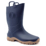 Bottes enfants Boatilus Ducky bleu foncé navy/beige