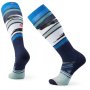 Chaussettes de ski Smartwool Ski Full Cushion Midnight Ski Pattern OTC 2023 bleu / blanc Deep Navy